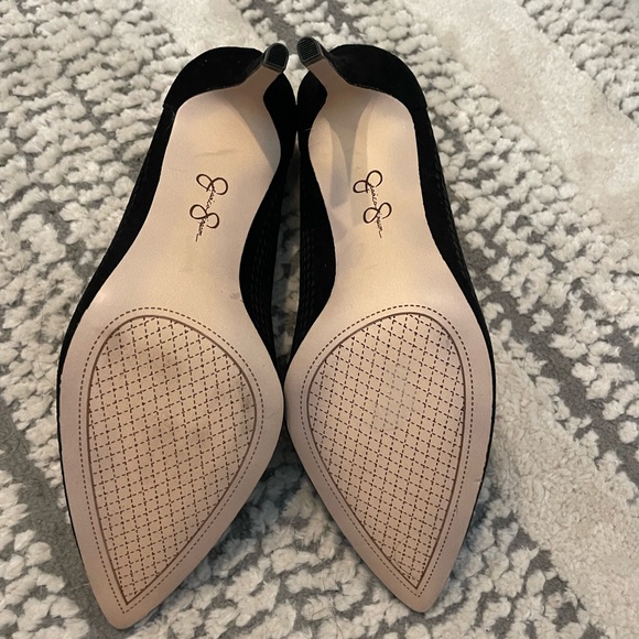 Jessica Simpson Black Suede 3” Heels - size 10 - Picture 6 of 7